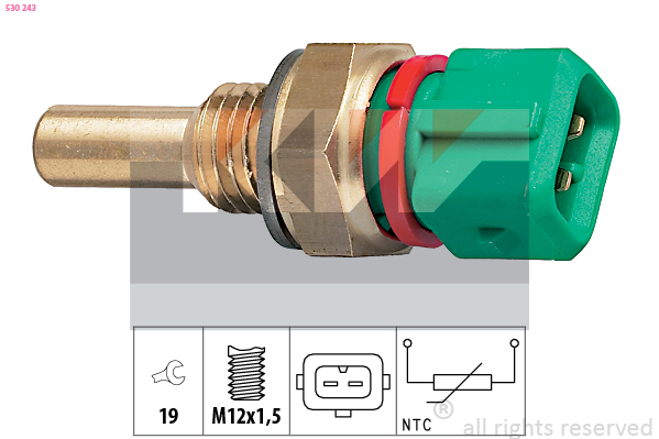 Senzor,temperatura lichid de racire 530 243 KW